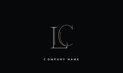 LC, CL, L, C Abstract Letters Logo Monogram