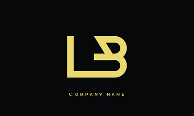LB, BL, L, B Abstract Letters Logo Monogram