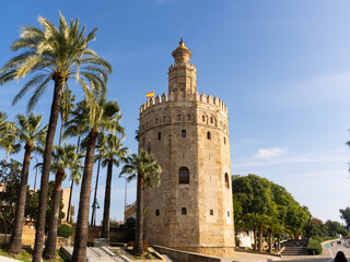 Fototapeta na wymiar Torre del oro, Sevilla