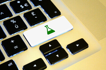 Lab key of a laptop