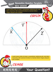 University and high school exam question form, Mathematics, physics, geometry, biology, eps, Next generation problems, two sister, speech bubble, template, experiment