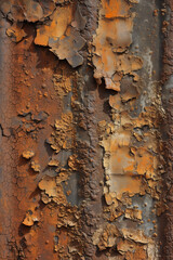 Industrial rusty metal texture. Worn and aged material surface.