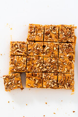 Pumpkin spice fudge with pecans