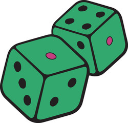 サイコロ（dice）(eps)