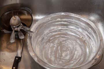 Empty bowl after making dough....