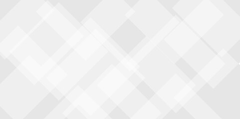 White and gray geometric glossy square technology background. Seamless white geometric banner concept vector background.  cover, poster, brochure, banner, wallpaper design.