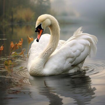 Best ever nice biggest swan images Generative AI