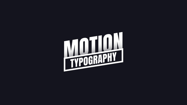 Motion Typography