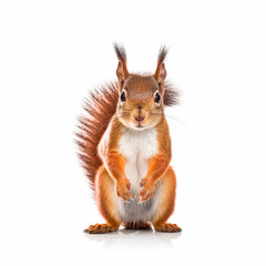 squirrel on white background