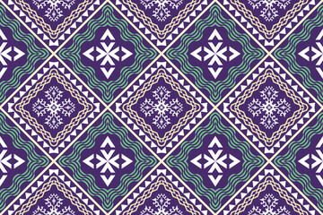 Ethnic Figure aztec embroidery style. Geometric ikat oriental traditional art pattern.Design for ethnic background,wallpaper,fashion,clothing,wrapping,fabric,element,sarong,graphic,vector illustration