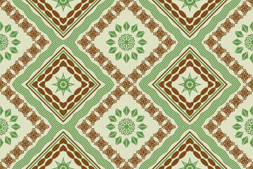 Ethnic Figure aztec embroidery style. Geometric ikat oriental traditional art pattern.Design for ethnic background,wallpaper,fashion,clothing,wrapping,fabric,element,sarong,graphic,vector illustration