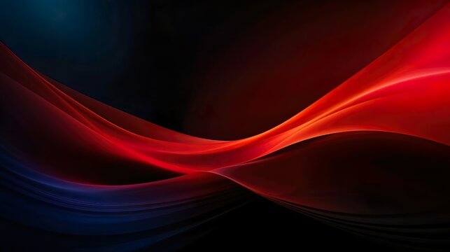 Red wave spectrum with black background. 8k resolution