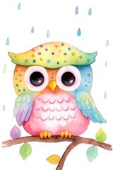 Fototapeta premium Pink Owl