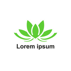 a yoga logo for studio on white background