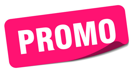 promo sticker. promo label