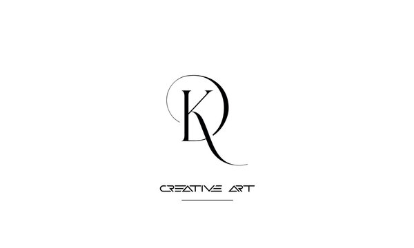 DK, KD, D, K abstract letters logo monogram