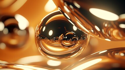 Metallic Polished Glossy Abstract Background


