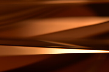ブラウンの抽象背景　チョコレートやコーヒー色のイメージ背景　ライン　光線
