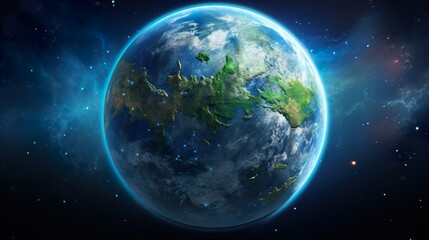 Obraz na płótnie Canvas earth in space