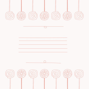 candy illustration, perfect for packaging candy, for confectionery recipes, business cards or for a website
