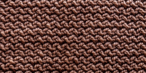  knitting texture in brown. Abstract background and texture for design. Brown knitted seamless Sweater texture.