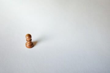 wooden pawn piece chess grey