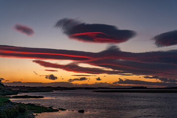 Fototapeta premium Sunrise at Four Mile Bridge Isle of Anglesey