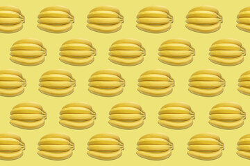 Pattren with a group of a bananas	