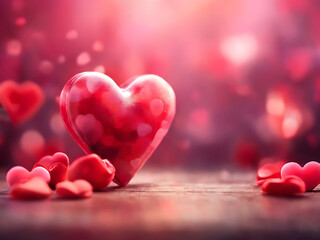 Blurred valentines day background
