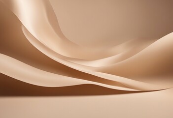 Minimalistic abstract gentle light beige background for product presentation with light and intricate