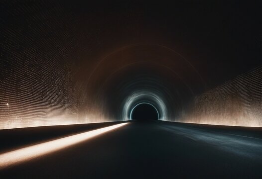 Staring Into The Abyss Light At The End Of The Tunnel Abstract Silhouette Background Wallpaper