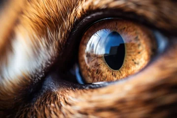 Fototapeten Cat's eye close-up © Julia Jones