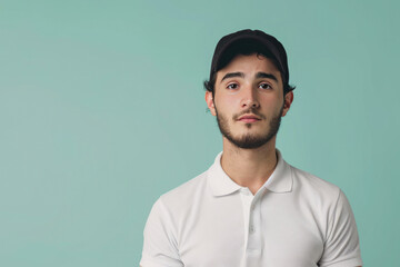 Obraz premium Professional Courier in Polo Shirt