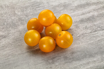 Ripe tasty yellow cherry tomato