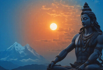 Hindu god Shiva - 705673685