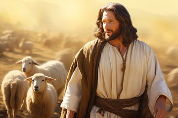 Jesus Christ, son of God, Jesus and sheep