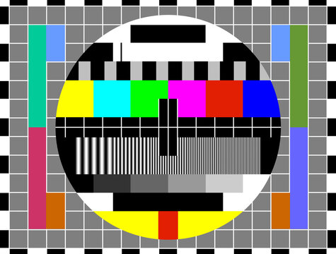 Old Tv no signal monoscope
