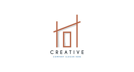 Real estate, house, home logo design vector illustration.