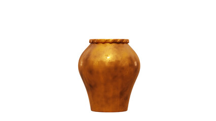 Brass vase 3D rendering 3D rendering