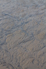 Graphic created by the receding water at low tide