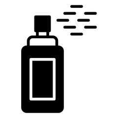 Spray paint solid glyph icon