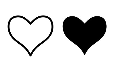 heart icon vector with trendy design