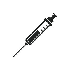 Fototapeta premium Syringe icon design isolated on white background. Medical equipment vector illustration
