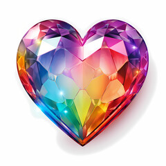 Naklejka na ściany i meble heart shaped diamond