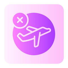 cancelled gradient icon