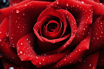 Close up of beautiful red colored rose flower
