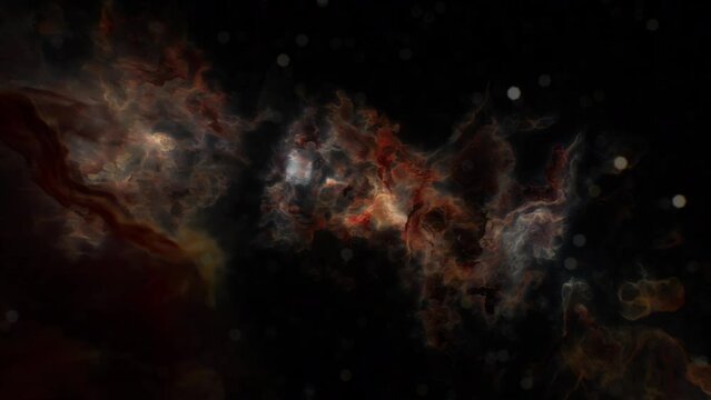 A black background with a red and white swirl