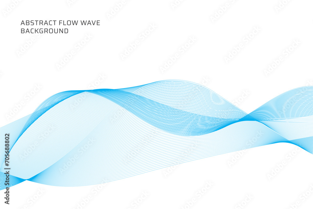 Poster abstract flow wave lines background