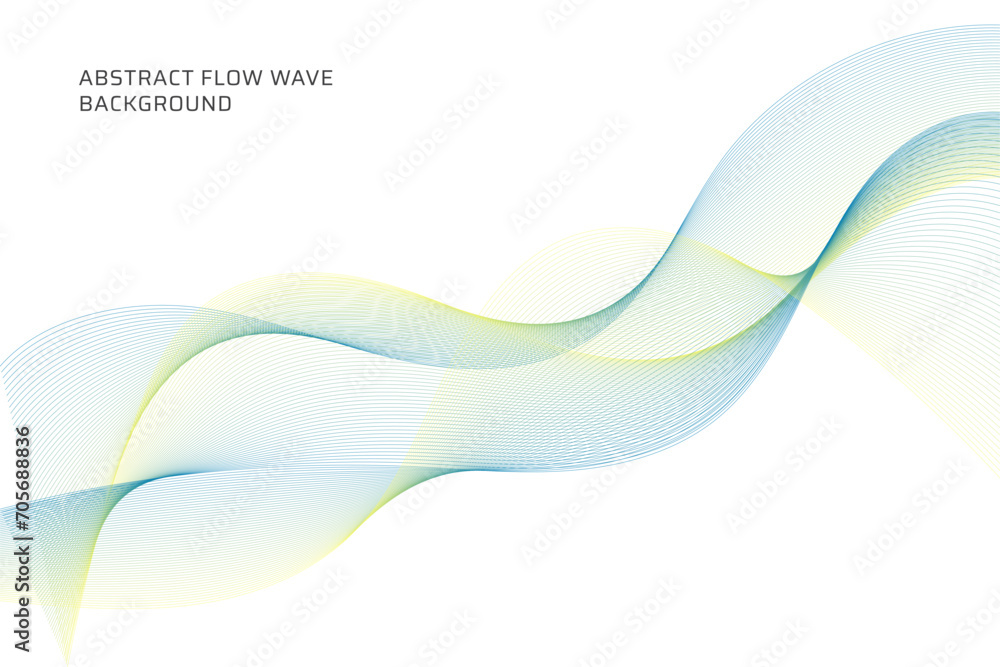 Poster abstract flow wave lines background