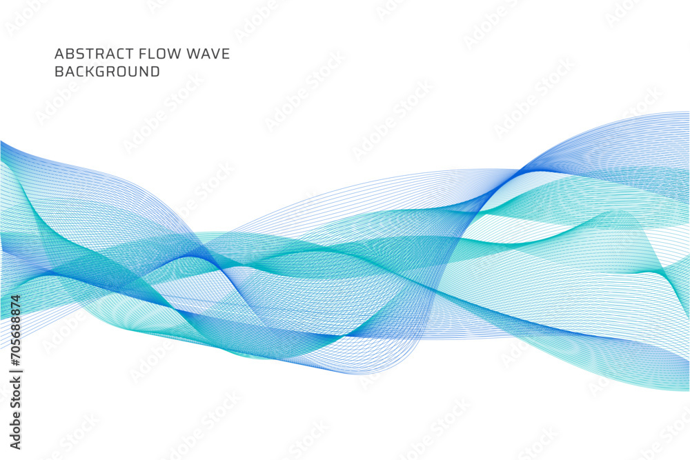 Poster abstract flow wave lines background